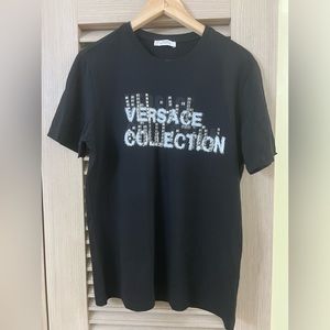 Versace Collection Black Cotton  T-shirt M? L?